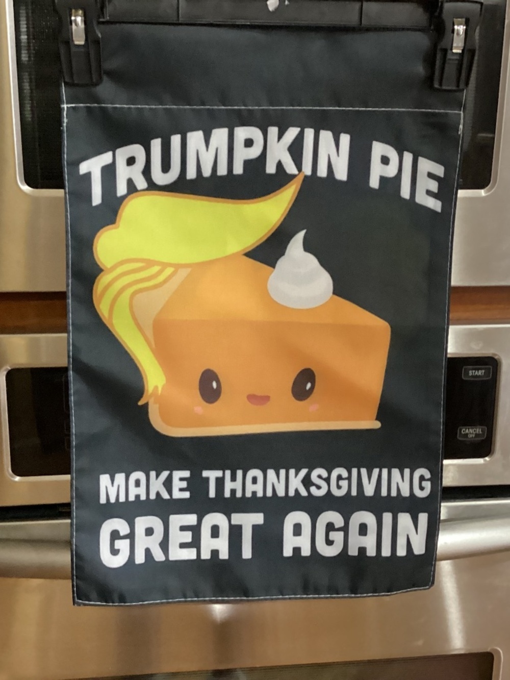 NEW Double Sided Garden flag, Trumpkin Pie, MAGA